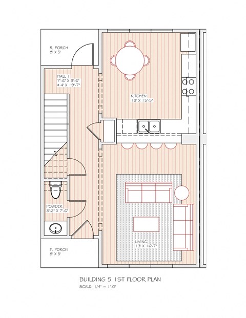 a floor plan of a small house with a bedroom and a bathroom